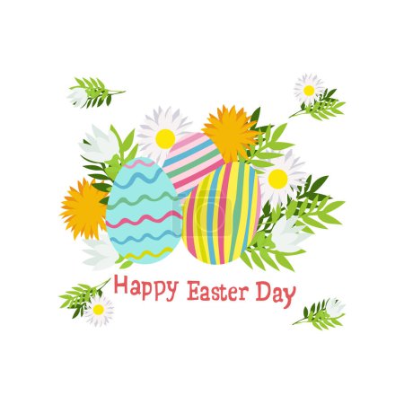 Photo for Happy easter day  vector illustration - Royalty Free Image