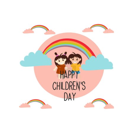 Taiwan childrens day vector