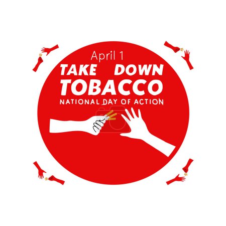 Photo for Take down tabacco national day of action vector - Royalty Free Image