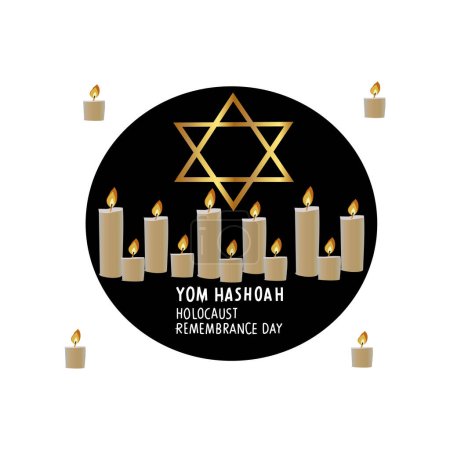 Yom Hashoah Israel vector