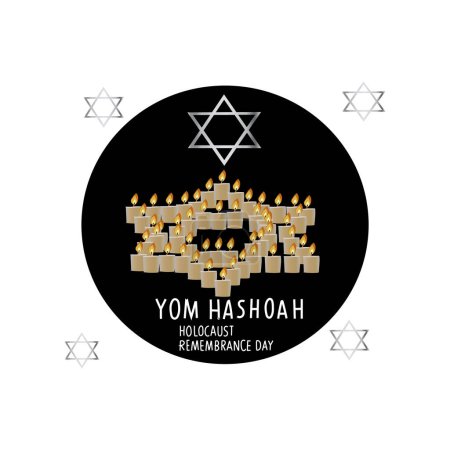 Yom Hashoah Israel vector