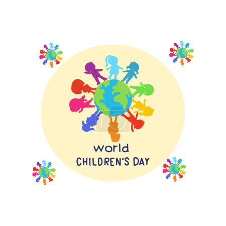 Ilustración de Mundo niños día vector - Imagen libre de derechos