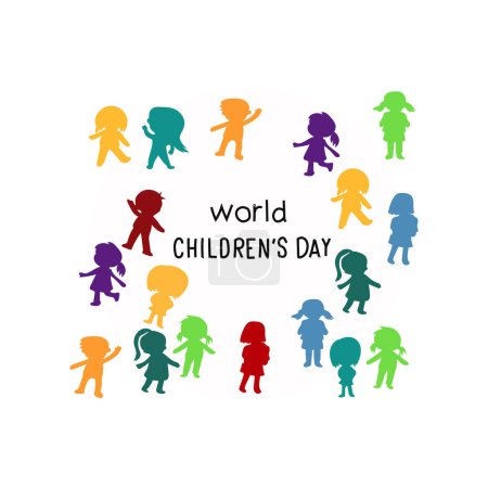 Ilustración de Mundo niños día vector - Imagen libre de derechos