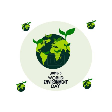 Vecteur Journée mondiale de l'environnement
