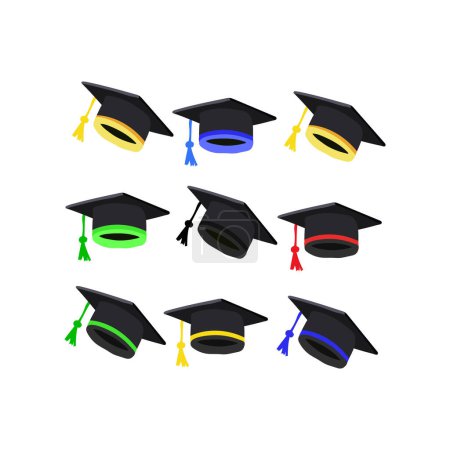 Illustration for University educational graduation cap - Royalty Free Image