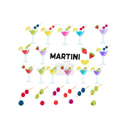 Día Nacional Martini vector
