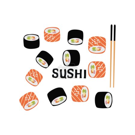 international sushi day vector