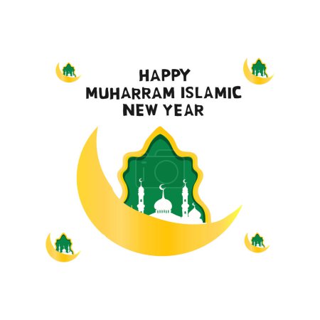 Illustration for Islamic new year background - Royalty Free Image