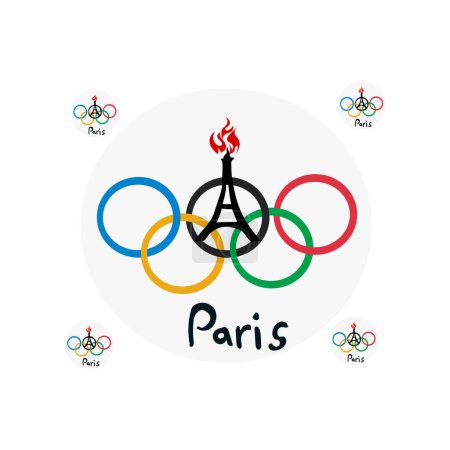 Photo for Olympic paris france set vector - Royalty Free Image