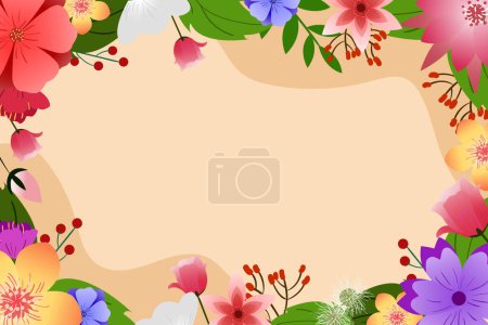 Téléchargez les photos : Fond plat charmant fleur - en image libre de droit