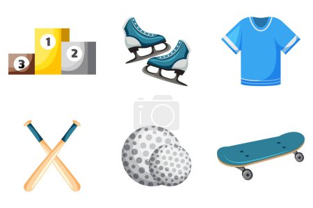 Illustration for Set Collection of Sport Element - Royalty Free Image