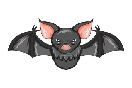 Téléchargez les illustrations : Illustration de conception de personnage de chauve-souris d'Halloween - en licence libre de droit