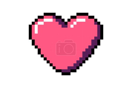 Illustration for Heart Functional Game Related Sticker - Royalty Free Image