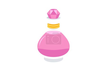 Illustration for Perfume Functional Game Related Sticker - Royalty Free Image