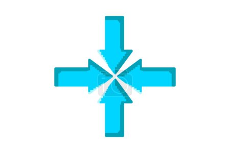 Ilustración de Flecha juego funcional relacionado Pegatina - Imagen libre de derechos