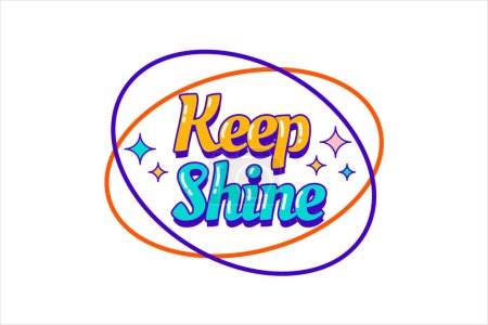 Keep Shine y2k Sticker Design