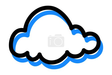 Cloud Highlight Note Sticker Design