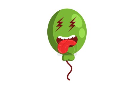 Illustration for Balloon Funny and Weird Sticker - Royalty Free Image