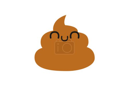Illustration for Cute Dirt Funny Sticker Design - Royalty Free Image