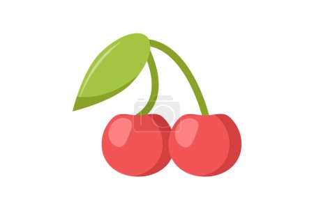 Illustration for Cherry Funny and Weird Sticker - Royalty Free Image