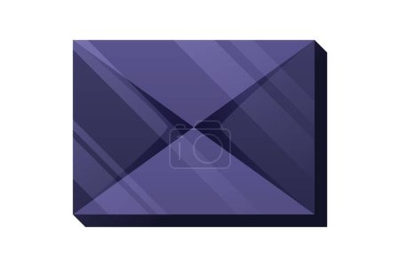 Illustration for Mail Interface Flat Sticker Design - Royalty Free Image