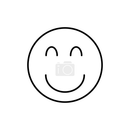Ilustración de Sonrisas icono de vector, diseño plano mejor icono de vector - Imagen libre de derechos