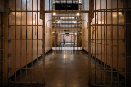 Photo for A corridor in Alcatraz prison cell in San Francisco in United States - Royalty Free Image