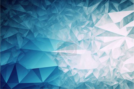 Photo for A blue geometrical triangular design, a template for wallpapers and backgrounds - Royalty Free Image