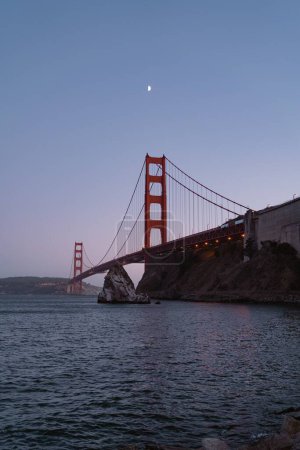 Photo for The Golden Gate Bridge at sunset in San Francisco, California, USA - Royalty Free Image