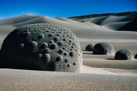 Téléchargez les photos : Les grosses pierres texturées dans le désert. - en image libre de droit
