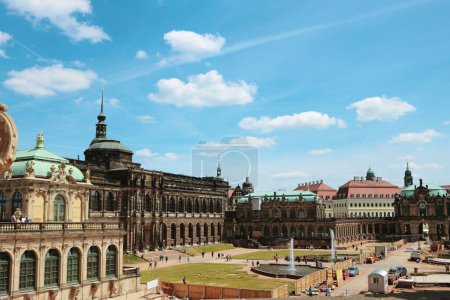 Photo for The Zwinger palace in the city of Dresden in a sunny day - Royalty Free Image