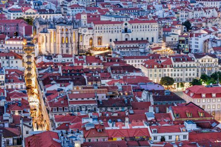Photo for The skyline of Lisbon in the evening. Portugal. - Royalty Free Image