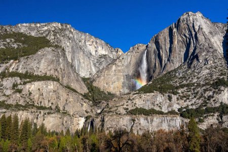 Photo for Yosemite Fall's Rainbow in the Fall - Royalty Free Image
