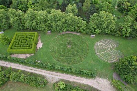 Foto de Una vista aérea de los jardines botánicos en la República Checa - Imagen libre de derechos