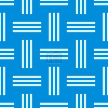 Photo for A seamless pattern indigo blue grid lines squares - Royalty Free Image