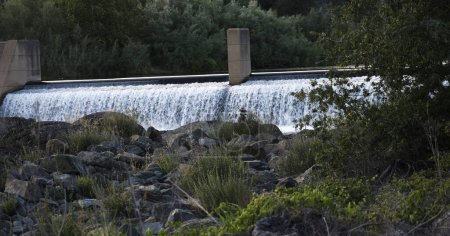Téléchargez les photos : La cascade d'eau dans la forêt. - en image libre de droit