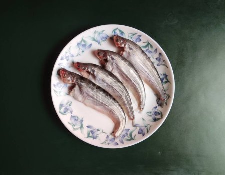 Téléchargez les photos : Le poisson Pabda est une espèce de poisson d'eau douce. Il est très savoureux et a une valeur nutritive élevée. Il a donc une grande demande et une grande valeur sur le marché. - en image libre de droit