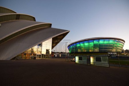 Téléchargez les photos : Vue du parc des expositions SECC, Glasgow, Écosse - en image libre de droit