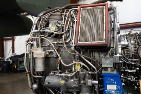 Foto de El Pratt & Whitney PW6000 Turbofan Engine del Airbus A318 - Imagen libre de derechos