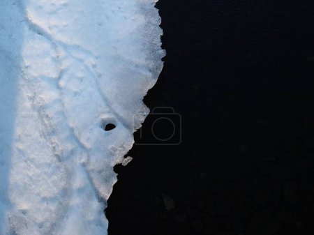 Photo for An aerial view of ice on the water - Royalty Free Image