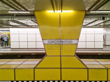 Photo for The Jungfernstieg S-Bahn station in Hamburg, Germany - Royalty Free Image