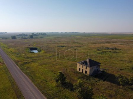 Photo for An Abandoned farmhouse in Prairies Saskatchewan, Canada - Royalty Free Image