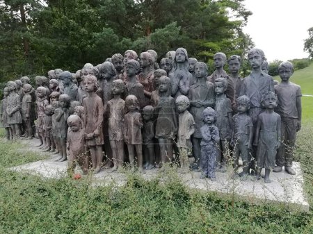 Photo for The Lidice Memorial to the Child Victims of the mass slaughter of the village by Nazi Germany during World War Two - Royalty Free Image