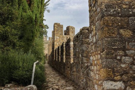 Foto de Castillo templario en Tomar Portugal. Importante para la historia de los Templarios. - Imagen libre de derechos