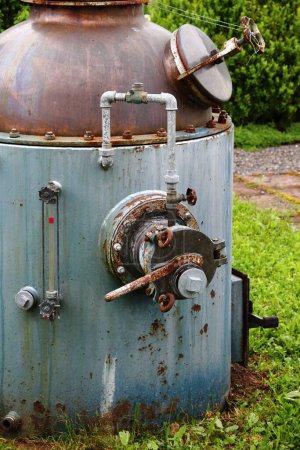 Photo for A vertical shot of an acetylene gas generator - Royalty Free Image
