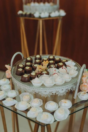 Photo for A vertical shot of the wedding sweets - Royalty Free Image