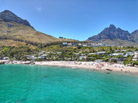 Photo for An aerial view of Clifton 4th beach in Cape Town - Royalty Free Image