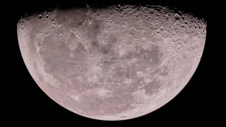 Foto de La luna en el espacio oscuro - Imagen libre de derechos