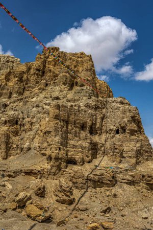 Photo for A vertical shot of rocky hills in Zanda County, Tibet region of China - Royalty Free Image