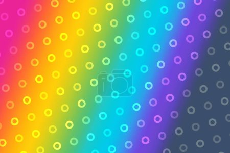 Photo for Creative concept colorful  dots background. Abstract dotted design for poster, card, banner, empty bubble - Royalty Free Image